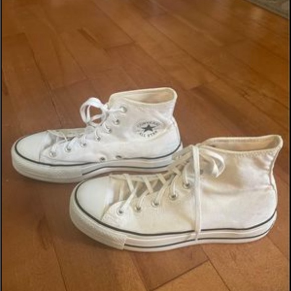White platform converse - Picture 3 of 5